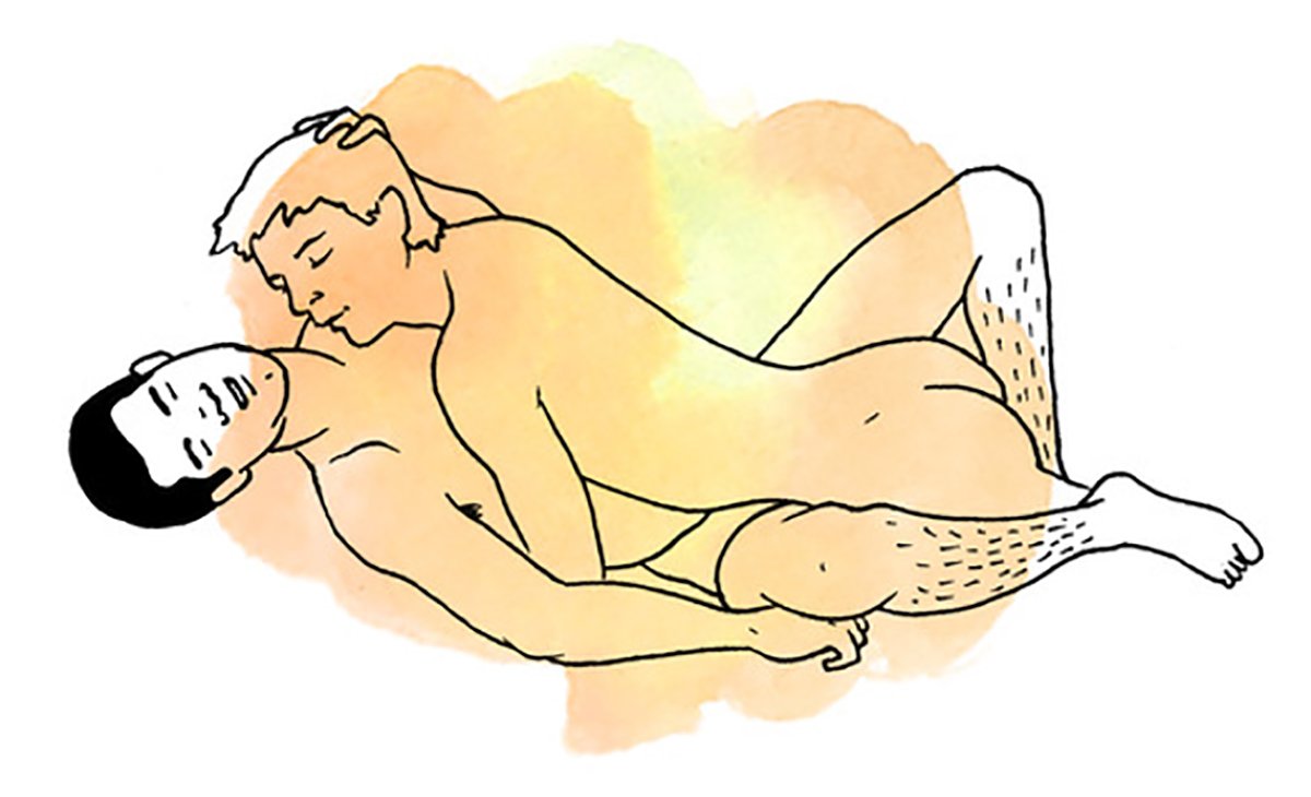 Weird gay sex position.